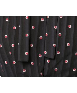 Alexis Leila Polka Dot Rio Print Tie Neck Mini Dress