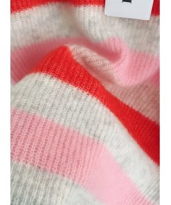 Ganni Cordelia Striped Mohair & Wool Sweater