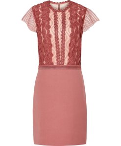Reiss Veriana Lace-Bodice Satin Dress
