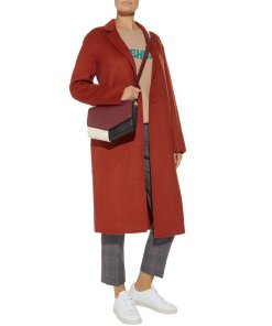 Sandro Double-Sided Single-Button Wool Coat