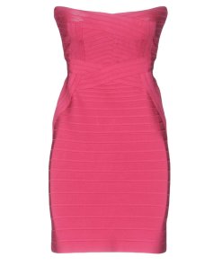 Hervé Léger Bandage Strapless Mini Dress