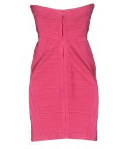 Hervé Léger Bandage Strapless Mini Dress