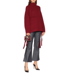 Ellery Wallerian Oversize Side Tie Slit Turtleneck Sweater