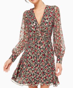 Kate Spade New York Floral Park Clip Dot Dress