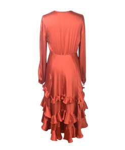 Les Petites Fauve Ruffle Midi Dress