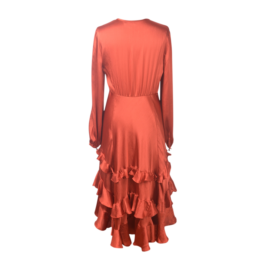 Les Petites Fauve Ruffle Midi Dress  evaChic