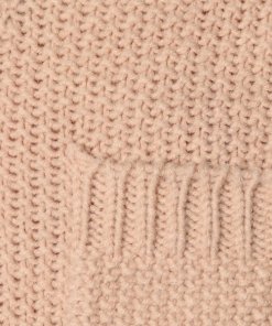 Chloé Chunky Knit V-Neck Patch Pocket Oversize Sweater