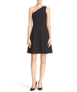 Theory Leainna Fixture Ponte One-Shoulder Dress