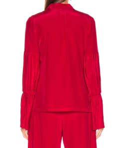 Alexis Tobit Silk Tie Neck Top