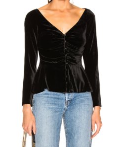 Veronica Beard Velvet Gage Top
