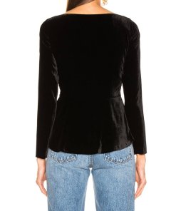 Veronica Beard Velvet Gage Top