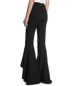 Alice + Olivia Jinny High-Waist High-Low Flare Pants