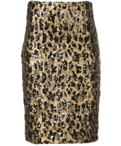 Alice-Olivia-Ramos-Sequin-Pencil-Skirt leopard