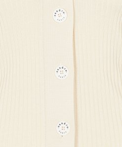 Sandro Gabrielle Ribbed Fine-Knit Buttoned Cardigan