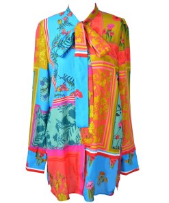 Escada Sport Printed Silk-Blend Blouse