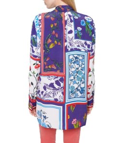 Escada Sport Printed Silk-Blend Blouse
