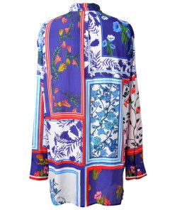 Escada Sport Printed Silk-Blend Blouse