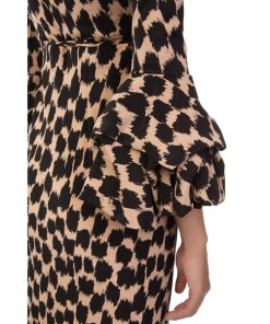 Diane von Furstenberg Henlow Birch Ruffle Sleeve Wrap Dress