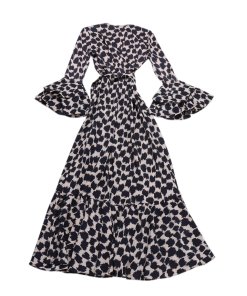 Diane von Furstenberg Henlow Birch Ruffle Sleeve Wrap Dress