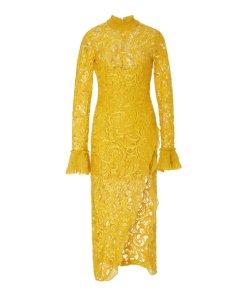 Alexis Fala Lace Midi Dress