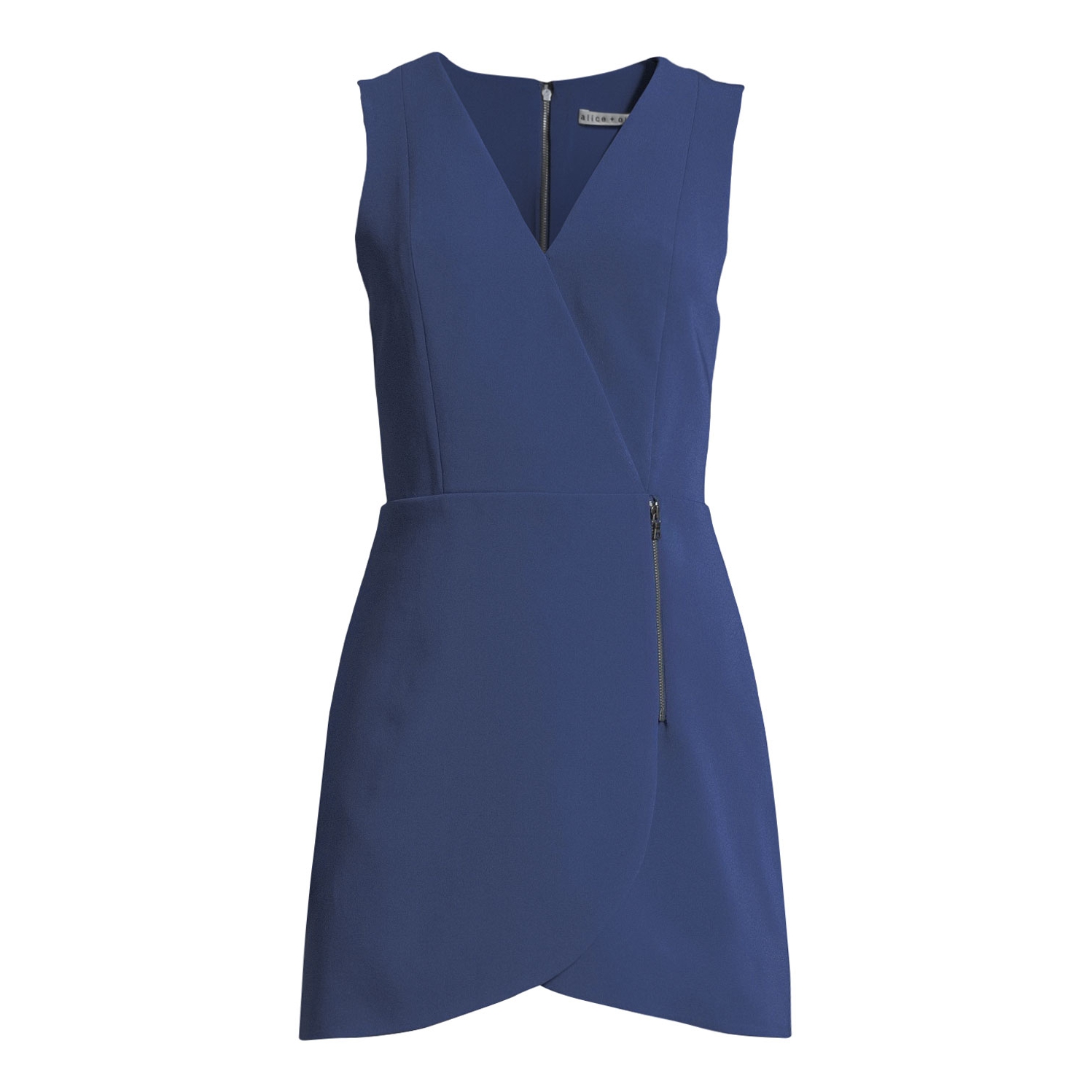 knee length dresses for ladies Alice + Olivia- Lennon Side Zip Mini Dress – Blond Genius main image 1