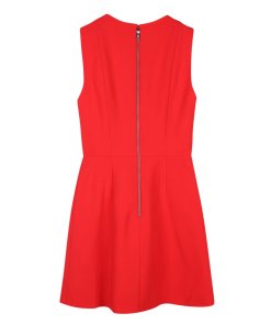 Alice + Olivia Lennon Surplice Sleeveless Side-Zip Mini Dress