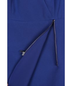 Alice + Olivia Lennon Surplice Sleeveless Side-Zip Mini Dress