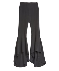 Alice + Olivia Jinny High-Waist High-Low Flare Pants