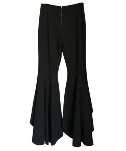 Alice + Olivia Jinny High-Waist High-Low Flare Pants