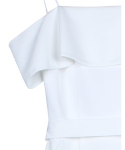 Alice + Olivia Josie Off-Shoulder Ruffle Wrap Dress