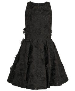 Alice + Olivia Tevin Floral Appliqué Dress