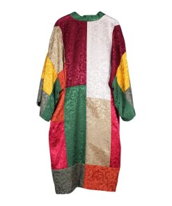 Alice + Olivia Lupe Long Patchwork Jacquard Kimono