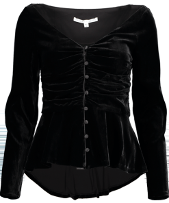 Veronica Beard Velvet Gage Top