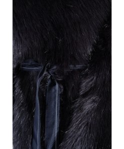 Helmut Lang Faux-Fur Surplice Vest