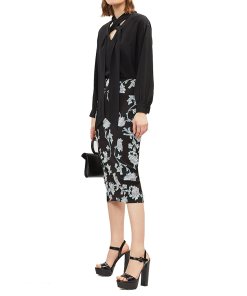Diane von Furstenberg Kara Floral-Print Midi Skirt