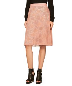 Burberry Brit Watercolor Roses Pleated Tulle Skirt