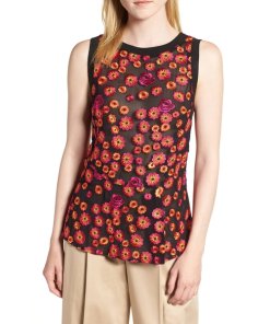 Lewit Floral Embroidered Tank Top