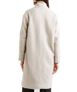 Vince Belted Wool-Blend Bouclé Coat