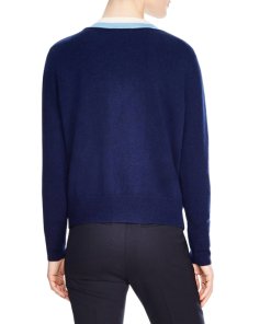 Sandro Clotilde Stripe Wool & Cashmere Cardigan