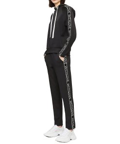 Maje With Love Striped Stretch-Jersey Pants