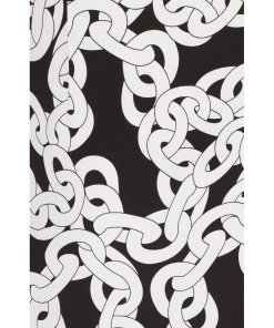 Diane von Furstenberg Franca Crawling Chain Tie-Neck Dress