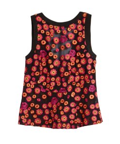 Lewit Floral Embroidered Tank Top