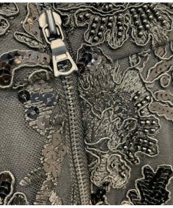 Alice + Olivia Trisha Embellished Lace Top