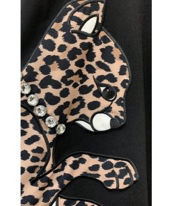 Kate Spade Leopard Appliqué Mini Shirtdress