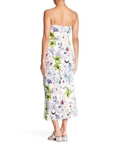 Cinq à Sept Emmalyn Floral-Print Silk Midi Slip Dress