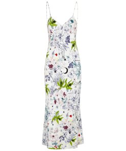 Cinq à Sept Emmalyn Floral-Print Silk Midi Slip Dress