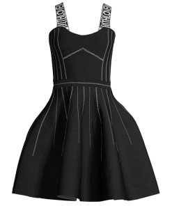 Maje Relief Reversible Weaved Short Dress