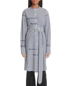 Proenza Schouler PSWL Stripe Poplin Shirt Dress