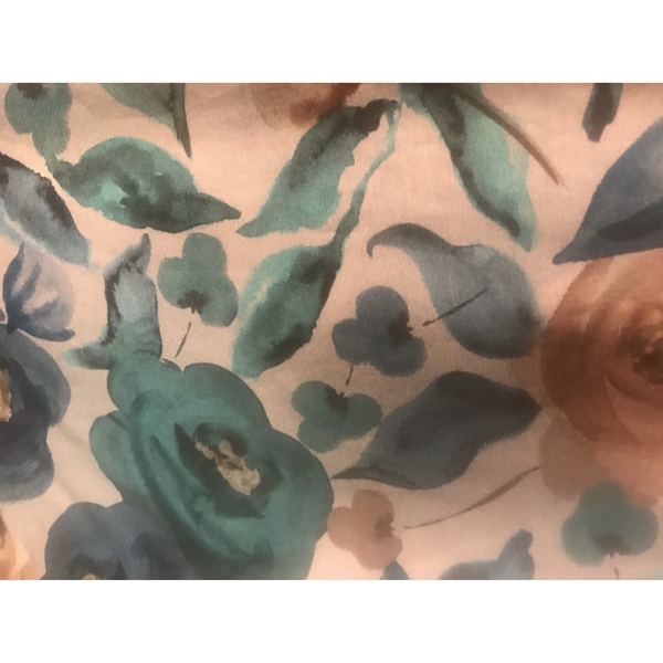 Burberry Brit Watercolor Roses Pleated Tulle Skirt