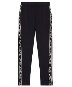 Maje With Love Striped Stretch-Jersey Pants